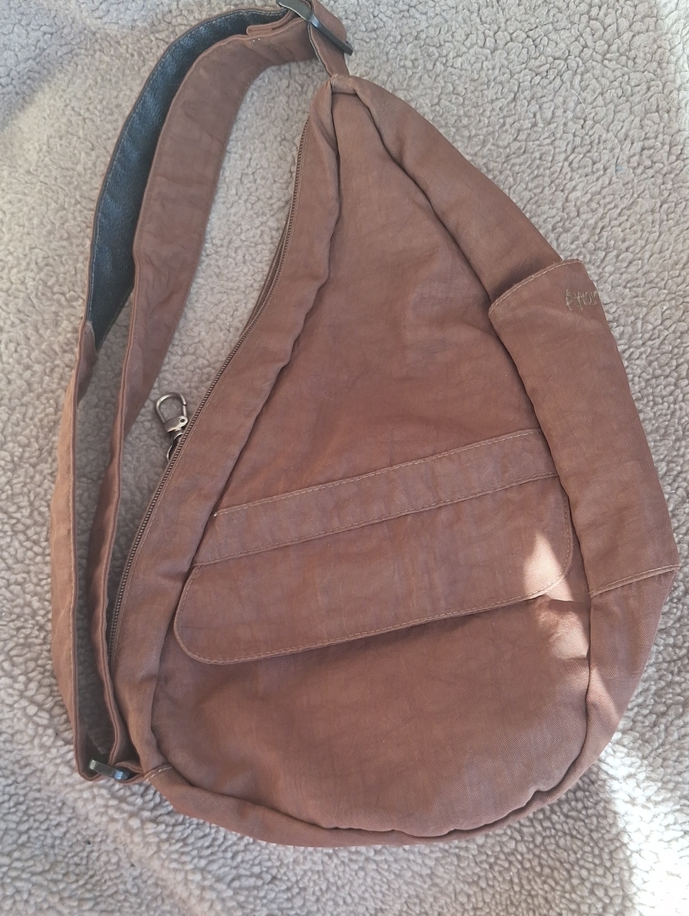 Ameribag Healthy Back Sling Bag for Women Casual Crossbody Brown